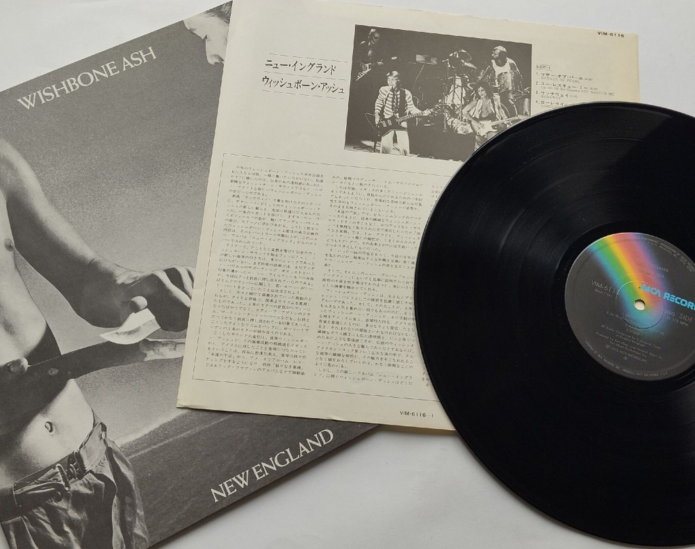 Винтажная виниловая пластинка LP Wishbone Ash New England (Japan 1976) (No Obi) Mother Of Pearl