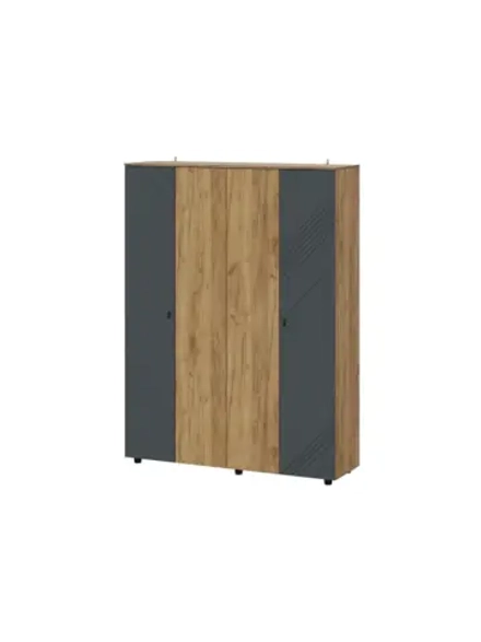 Шкаф для одежды распашной Графит 158х46х210 см