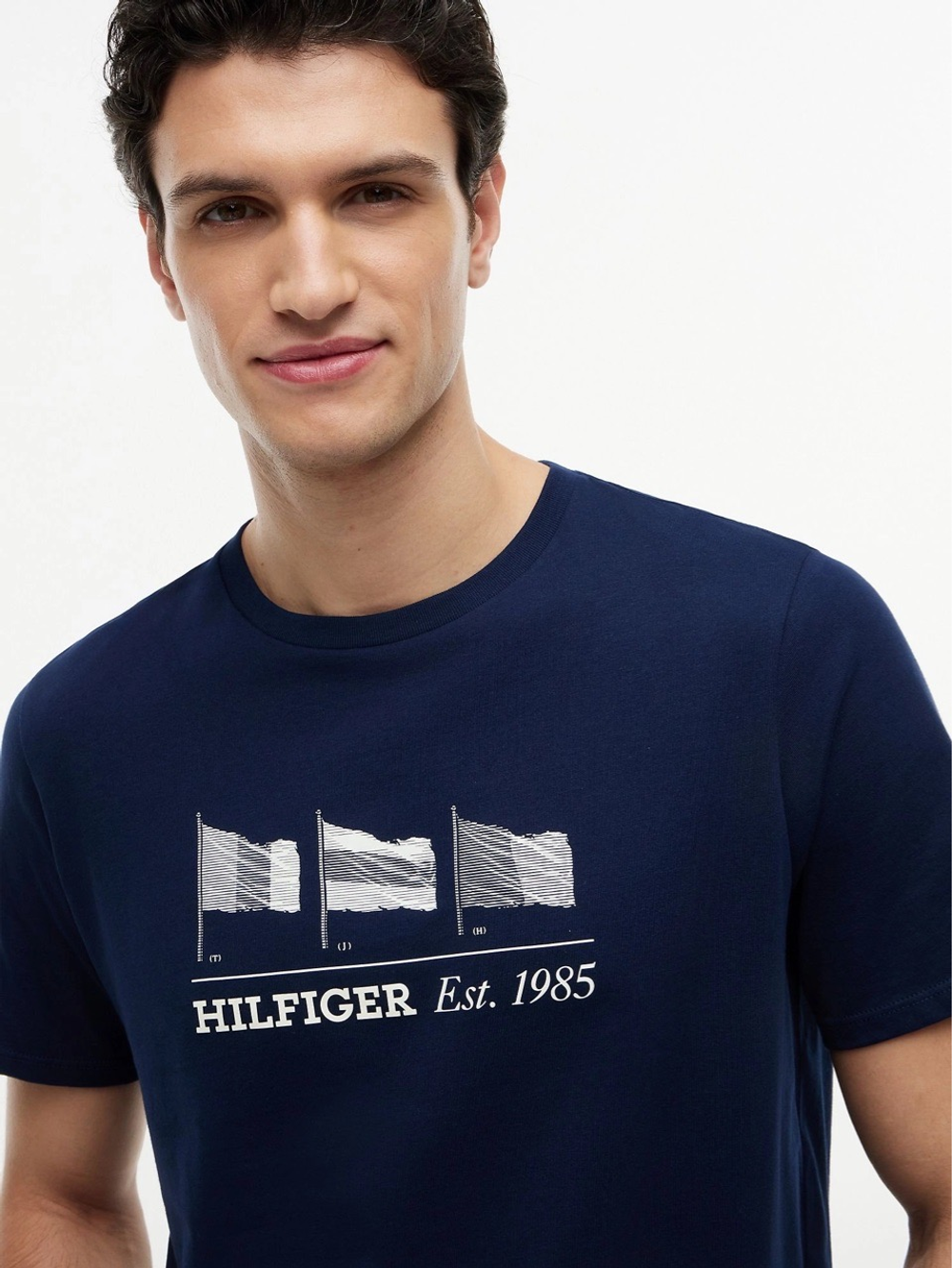 Футболка Tommy Hilfiger Multi-Flag Logo Light Navy