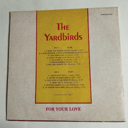 Винтажная виниловая пластинка LP The Yardbirds For Your Love (Россия 1992)
