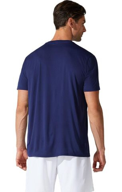Футболка мужская теннисная Asics Court M Spiral Tee - peacoat