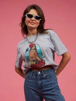 Футболка оверсайз женская мужская с принтом Малибу