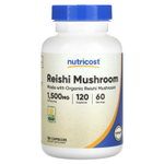 Nutricost, Гриб рейши, 120 капсул (750 мг в каждой капсуле)