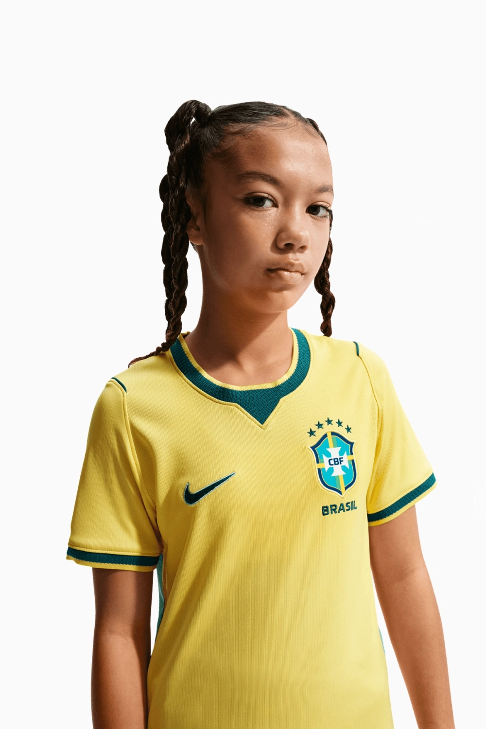 Футболка Nike Brazil 2026 Home Stadium Junior - желтый
