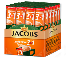 Растворимый кофе Jacobs 3 в 1 Классика, в стиках, 24 шт