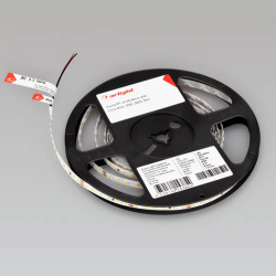 Светодиодная лента RT-A120-8mm 24V White6000 (14.4 W/m, IP20, 2835, 5m) (Arlight, Открытый) 015696(2)