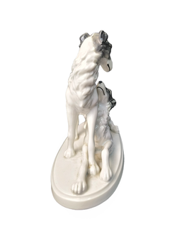 Фарфоровая статуэтка "Пара борзых" Neutettau