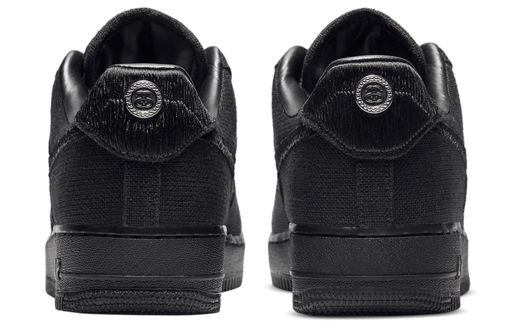 Кроссовки Stussy X Nike Air Force 1 Low "Triple Black"