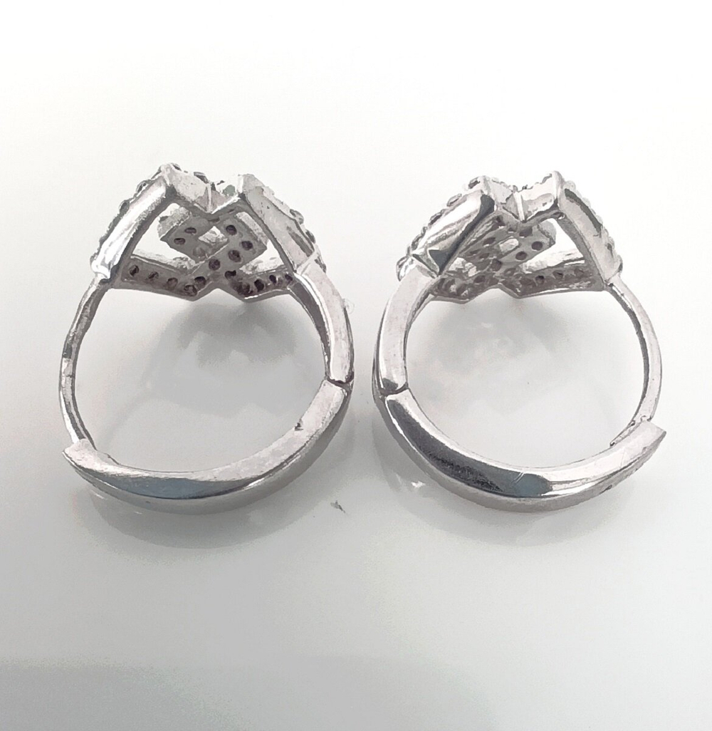 Серьги ювелирные Эстерелла, серебро, проба 925, родированные/Ф