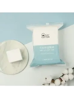 Make.iN Очищающие салфетки для кожи лица Мейк.иН - Cleansing Pure Cotton, 50 шт.