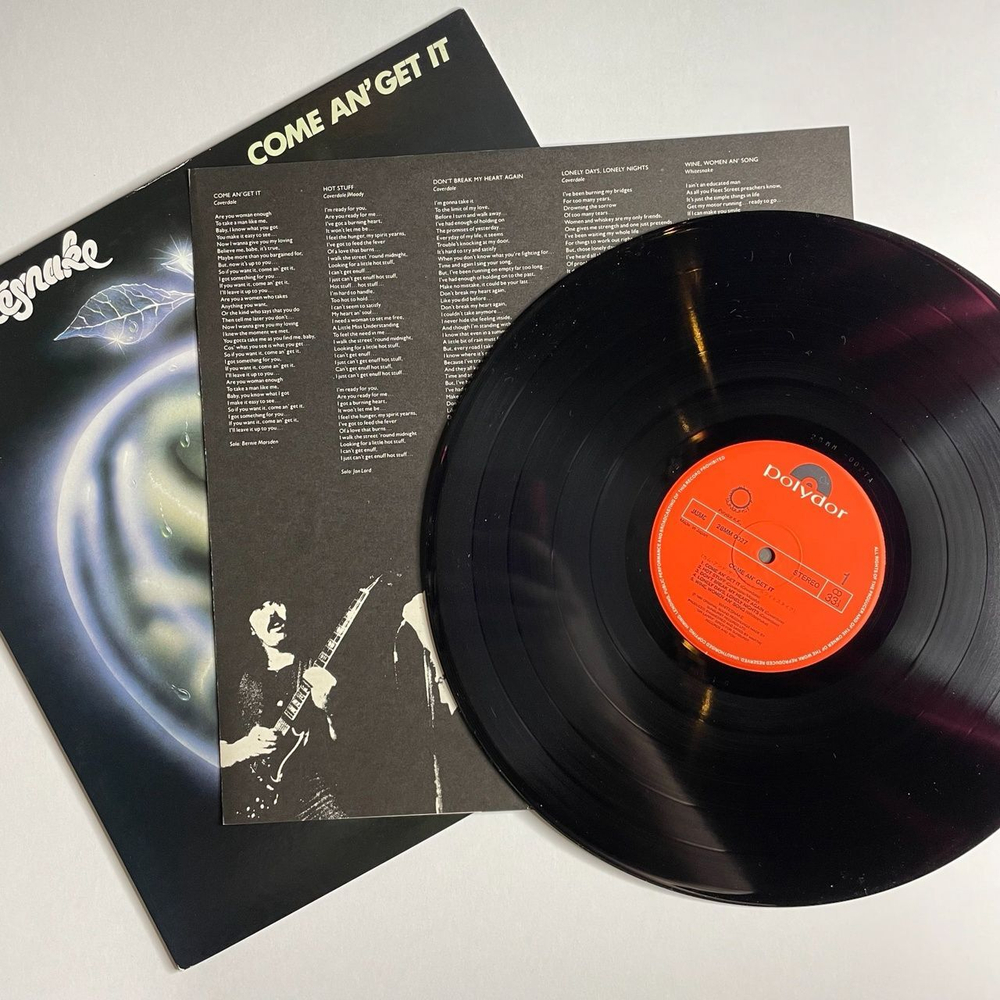 Винтажная виниловая пластинка LP Whitesnake Come An Get It (Japan 1981) (No Obi) Would I Lie To You