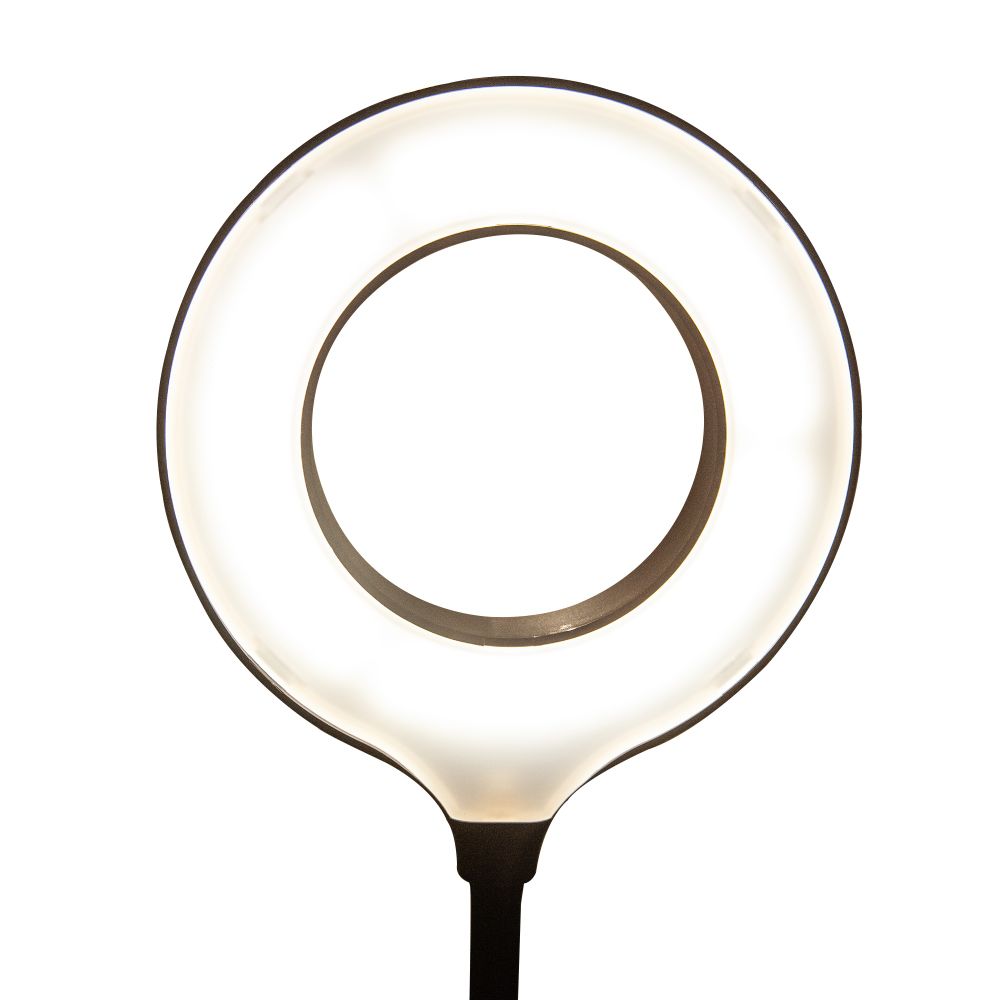 ULM-T610 7W-4500K-DIM BLACK Торшер напольный светодиодный. 7W. с регулировкой наклона. Сенсорный выключатель. Диммер. Черный. ТМ Uniel