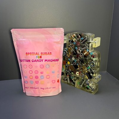 Ароматизированный цветной сахар для сладкой ваты 48 кг