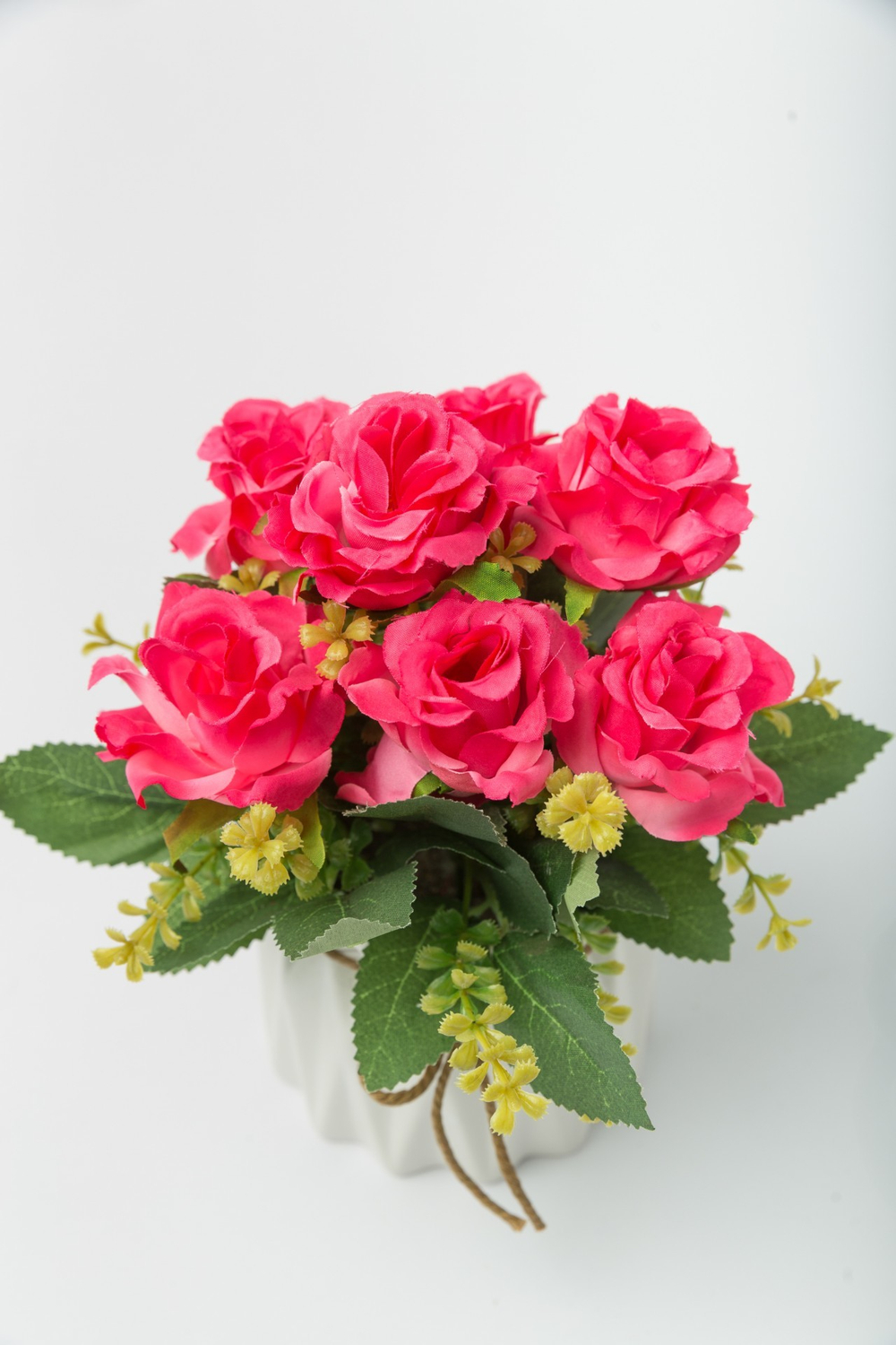 Цветок в горшке Rose Lee Floox 10х10х21см комбинированные материалы фуксия