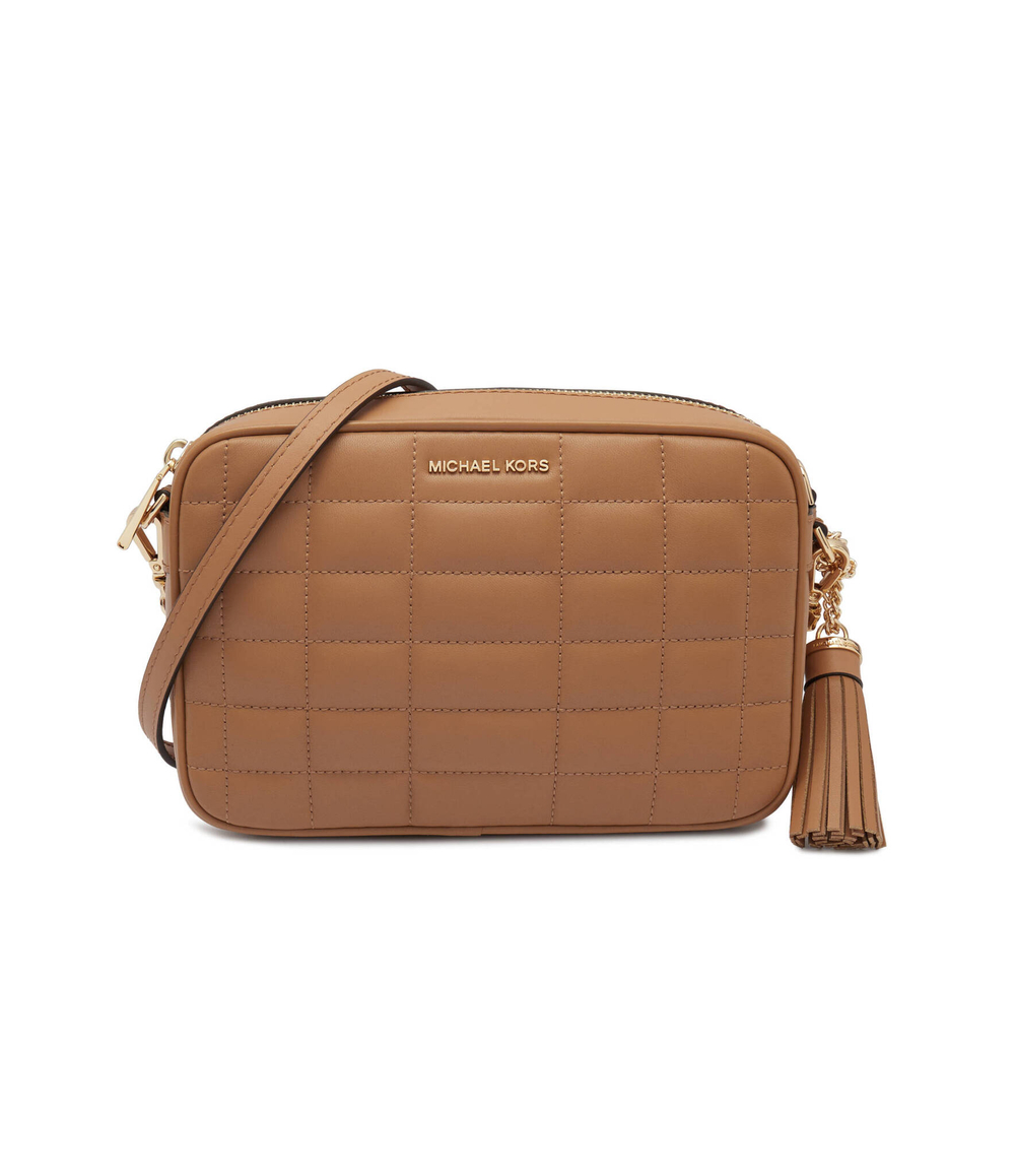 Кожаная сумка-мессенджер Michael Kors - коричневый(32R4GJ6M8L)