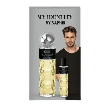 Унисекс парфюмерная вода SAPHIR My Identity Gift Set с древесными нотами 50мл + 10мл
