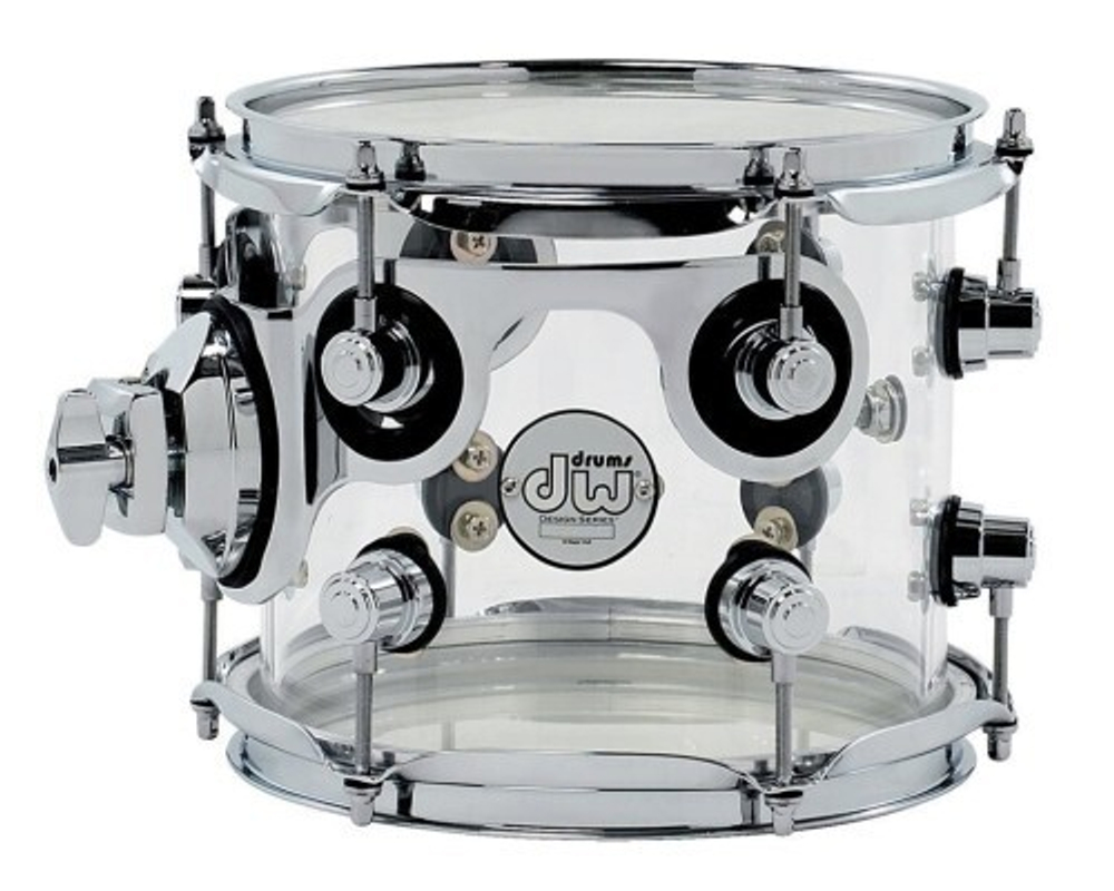 DRUM WORKSHOP TOM TOM DESIGN ACRYLIC 8x7" Clear том том