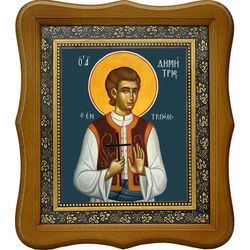 Димитрий (Митр) Триполицкий мученик. Икона на холсте.