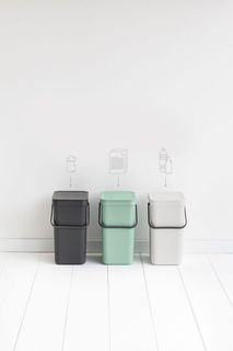 Встраиваемое мусорное ведро Sort &amp; Go (12 л), Мятно-голубой