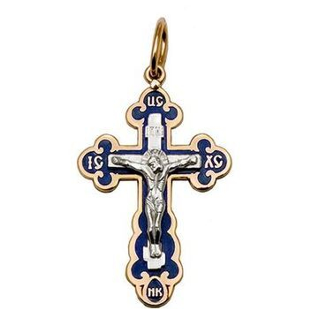 Крест с эмалью