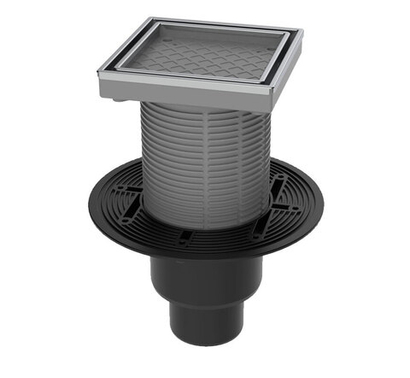 Душевой трап под плитку регулируемый с вертикальным выпуском 110/75/50 ТП-310N-3020