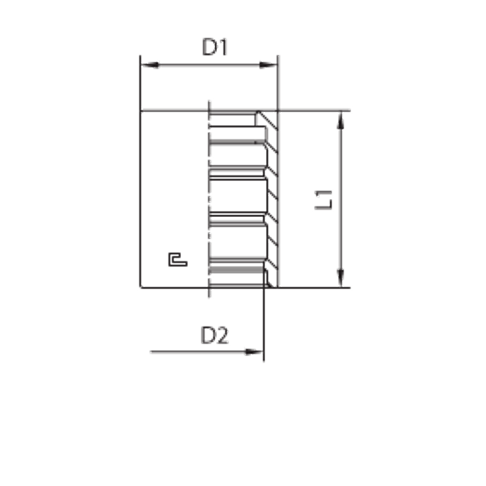 Муфта DN 25 R7 NEW