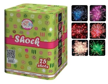 Батарея салютов "Shock" SB-25-02 25 залпов * 1.2"  (1/4)