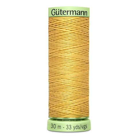 Нить Top Stitch 30/30 м для декоративной отстрочки, Gutermann, 415 желтая охра