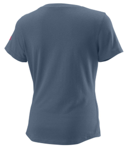 Женская теннисная футболка Wilson Love Earth Tech Tee W - небесный