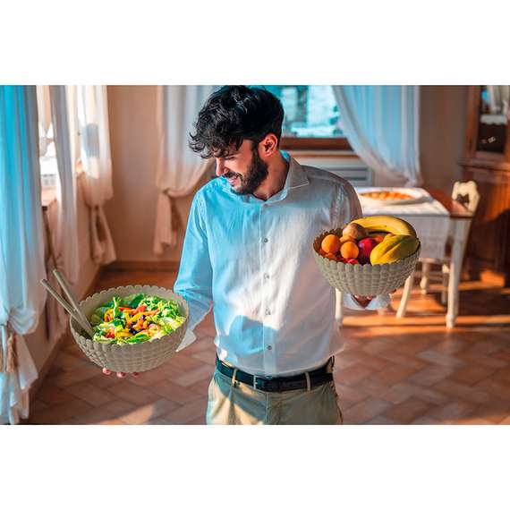 Салатник tiffany, D30 см, серо-бежевый