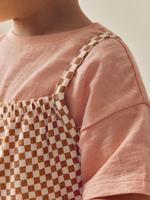 Комбинезон летний и футболка в комлекте для девочки Next E51-369, Бежевый, Светло-оранжевый