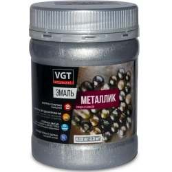 Эмаль декоративная металлик VGT ВД-АК-1179 серебро 230г