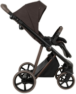 Детская коляска Roan Sol Vintage Luxury 2.0 3 в 1 с автокреслом Pituso Baesa Pro Black,Beige Canopy VIN 04/TC Turkish Coffe/Bronze/руч.Cappuccino