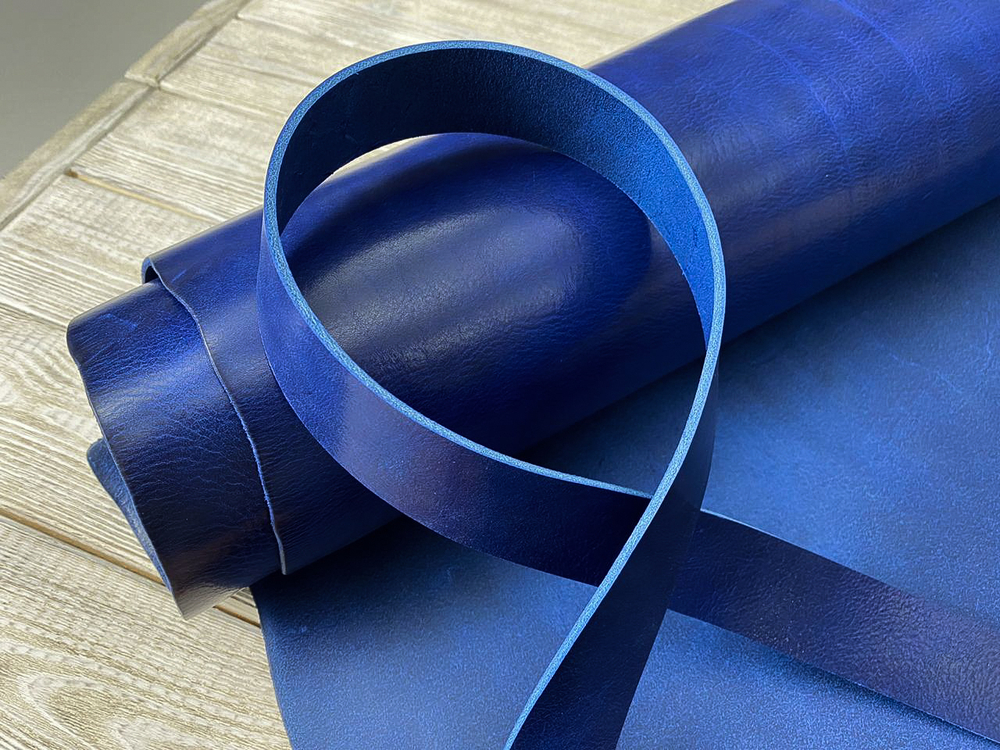 Ременная кожа Missouri MS17 (3,5+ мм). цв. Синий