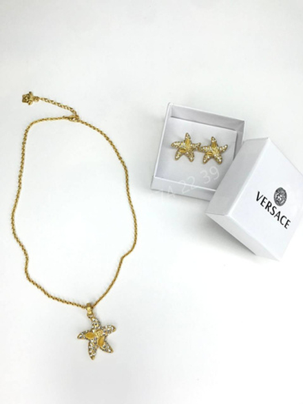 Цепь Versace морская звезда золото