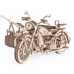 Деревянный конструктор Мотоцикл с коляской УРАН (Lemmo)