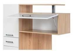 Стол компьютерный Джаз-17 правый 130х60х166,8 дуб сонома