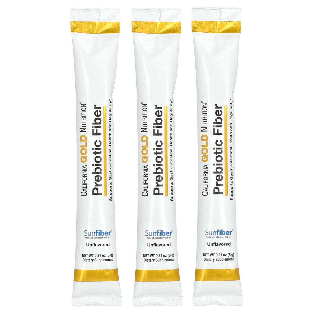 California Gold Nutrition, пребиотическая клетчатка, 3 пакетика, по 6 г (0,21 унции)