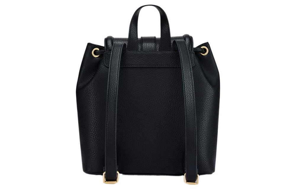 VERSACE JEANS COUTURE Artificial Leather Backpack Large Women"s Black