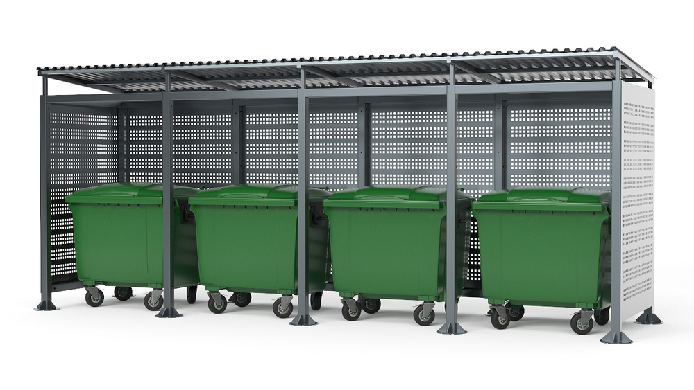 Контейнерная мини-4 металл без ворот SK00097