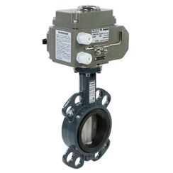 Затвор дисковый Ридан PN16 DN125 диск чугун с электроприводом 220В