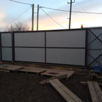 Ворота Откатные с электро приводом ,отдельностоящей калиткой 4/2