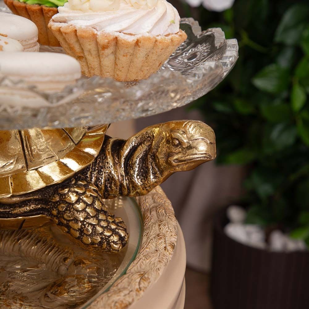 Фруктовница-конфетница Черепаха - 7 Бронза