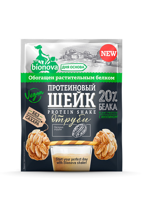 Протеиновый шейк с отрубями, 25 г (0,78 б)