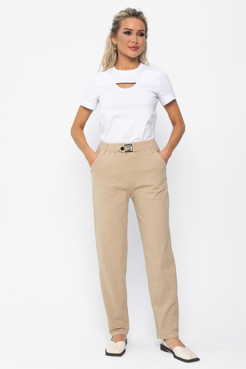 Футболка Дорис (белая) Б13353-50М LT Collection