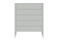 Комод Type 5 ящиков ширина 100 см (светло-серый)
