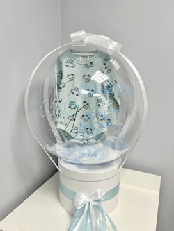 Бодик в шаре на выписку + индивидуальная надпись №3616