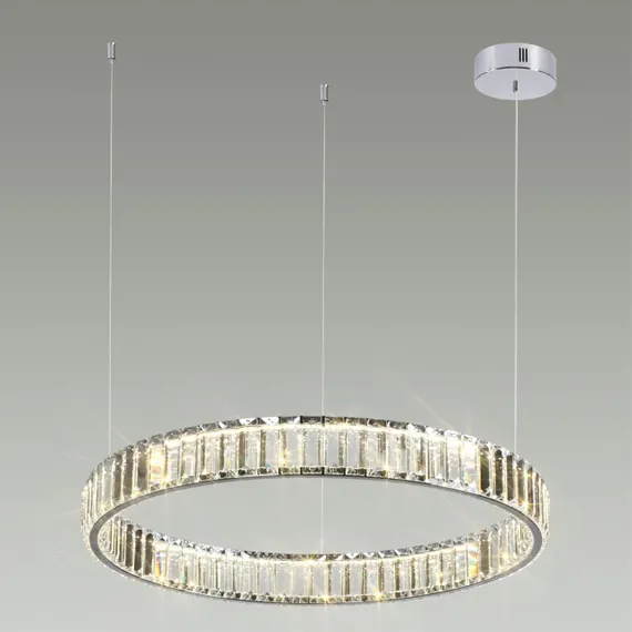 4930/36L L-VISION ODL24 591 хром/прозрачный металл/хрусталь Люстра LED 36W 4000K 4280Лм VEKIA