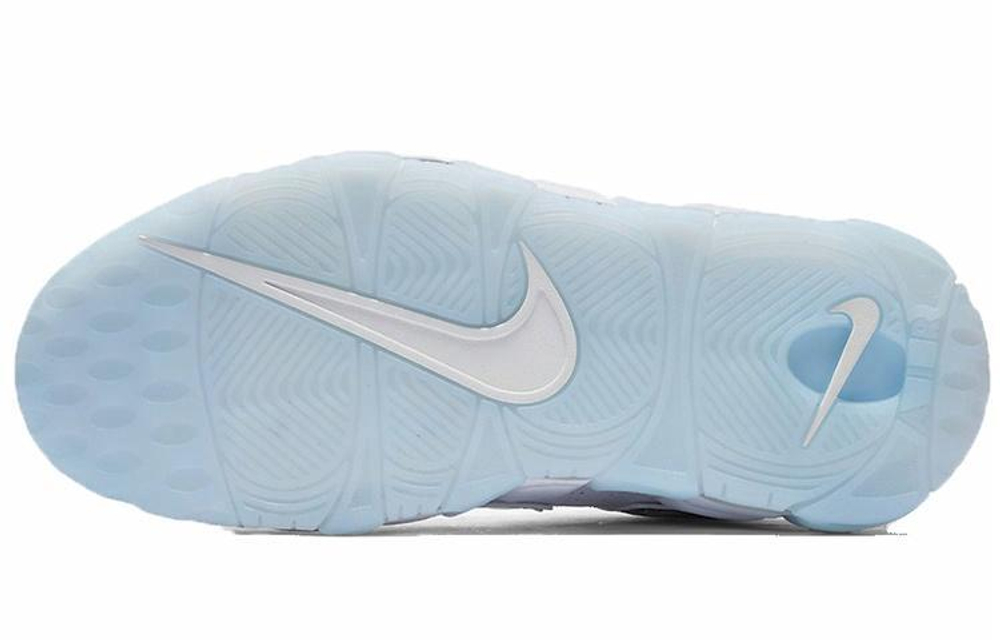 Кроссовки Nike Air More Uptempo Chrome White (W) Air (Женская размерная сетка)