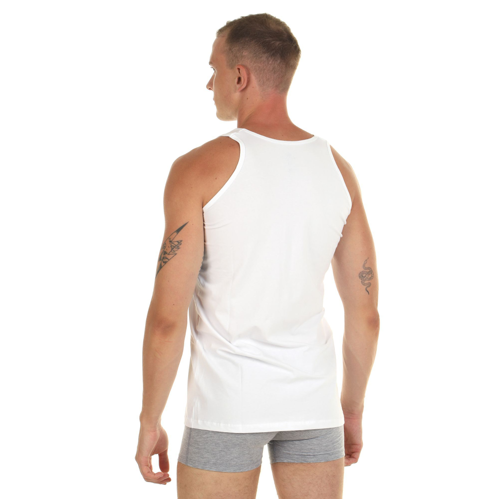 Мужская классическая майка (Размер: S) (Цвет: белый)